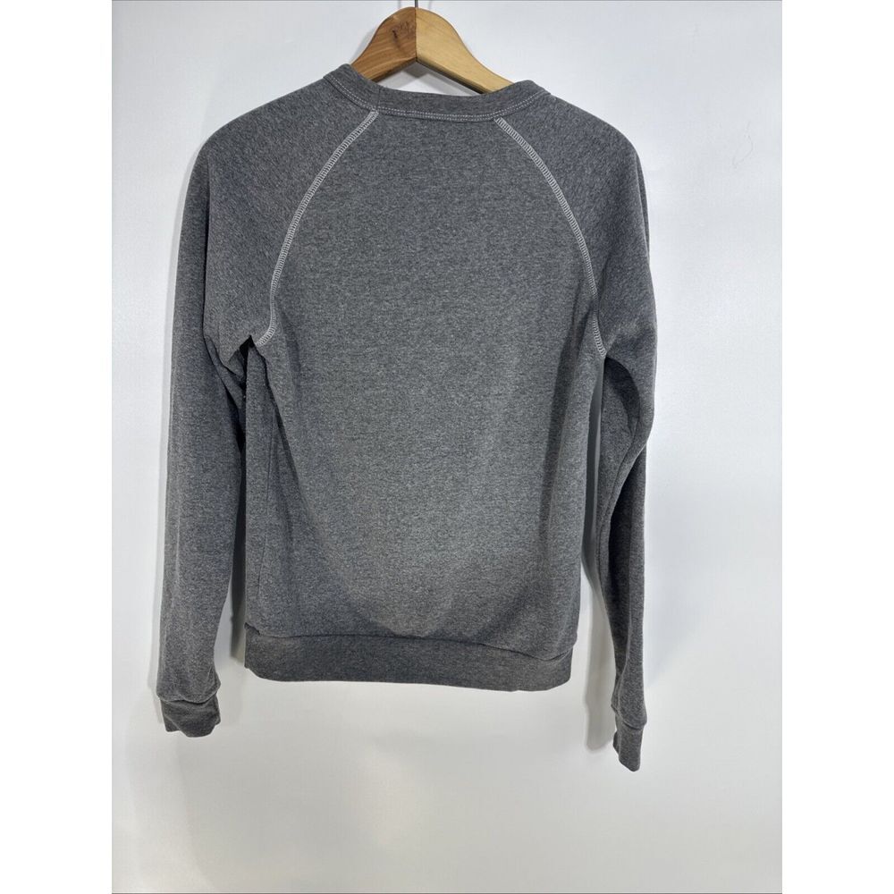 Bow & Drape Say You'll Be Wine Sequin Gray Raglan Sweatshirt S - Picture 7 of 11